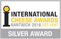International Cheese Awards Nantwich 2016 Gold Award distinction.