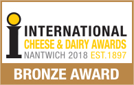 International Cheese & Dairy Awards Nantwich 2018 Gold Award distinction.