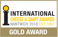 International Cheese & Dairy Awards Nantwich 2018 Gold Award distinction.