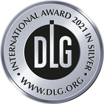 DLG International Award 2021 in Gold distinction with gold medal and DLG logo.